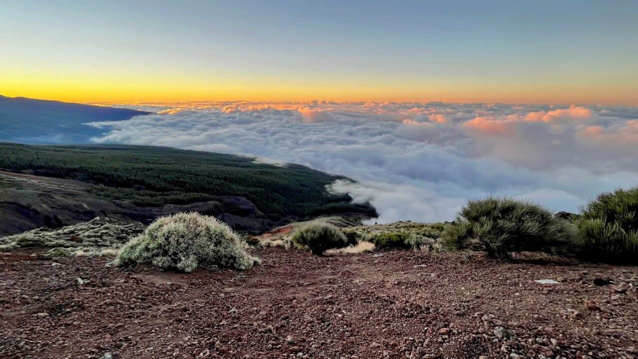 Sea of clouds in Teide Natural Park